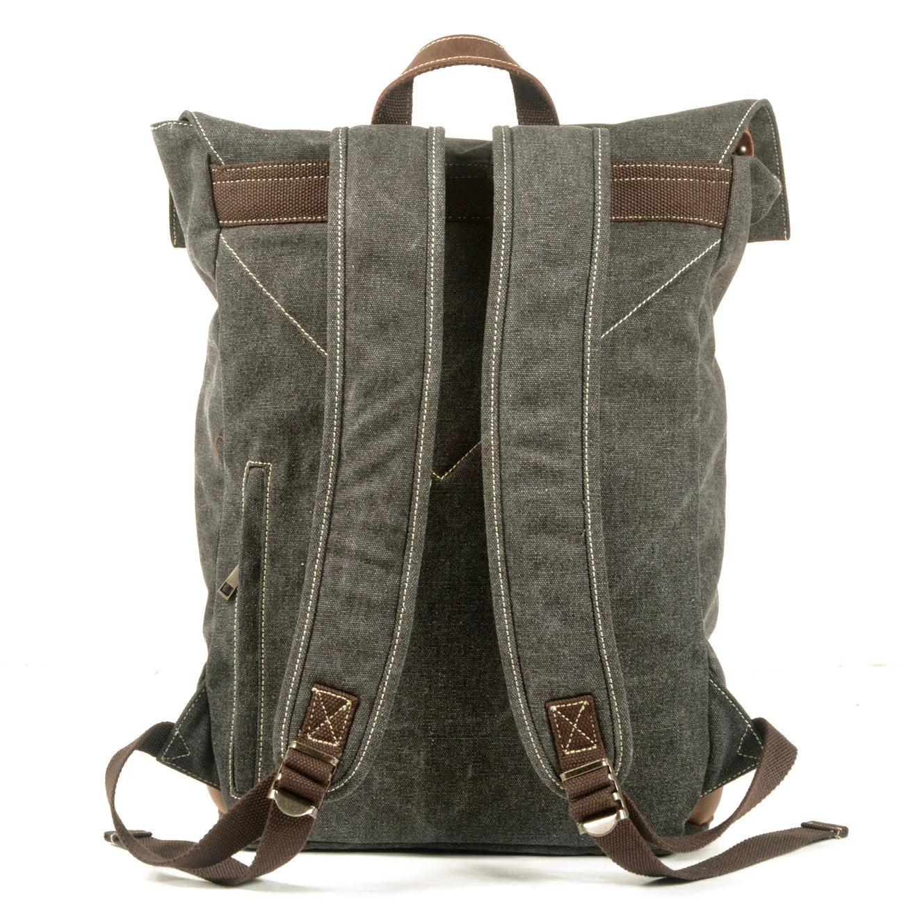 Canvas Waterproof Backpack Men's Travel Hiking Backpacks Vintage School Bags